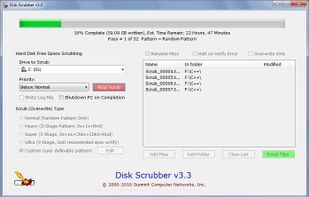 Hard Disk Scrubber screenshot 1