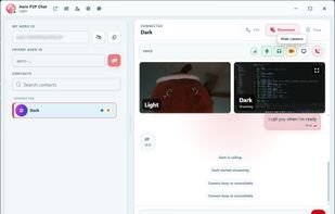 Aero P2P Chat screenshot 3
