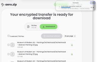 Downloading and decrypting files and high speed.