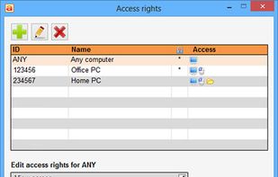 AeroAdmin - Access Rights