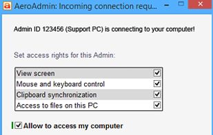AeroAdmin - Operator Connection Request