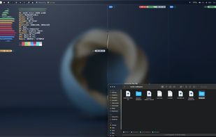 Screenshot from the r/unixporn subreddit