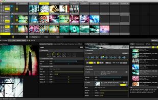 The user interface during a performance.