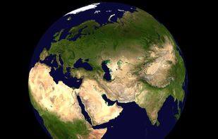 Blue Marble: View of the eastern hemisphere