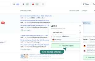 AffiliateFinder.ai screenshot 2