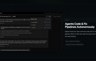 Agents Code & Fix Pipelines Autonomously