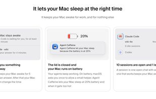 It lets the Mac sleep at the right time: waiting agents, low battery, idle sessions