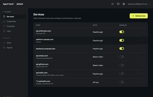 Agent Vault screenshot 1