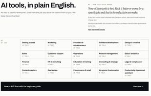 Find tools for your industry or task at hand