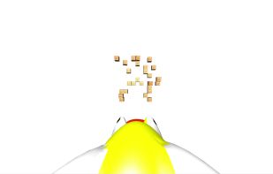 Playing a 3D flight game in AgentCubes