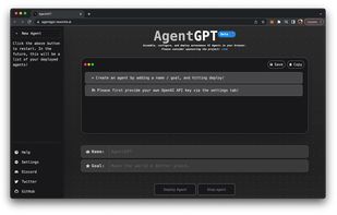 AgentGPT screenshot 1