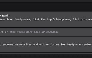 AgentGPT screenshot 3