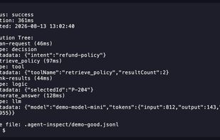 Local execution tree showing nested agent steps and tool calls.