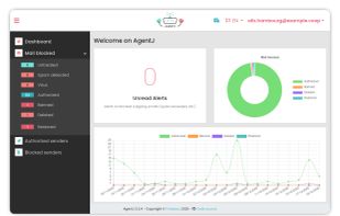 Main screen of AgentJ