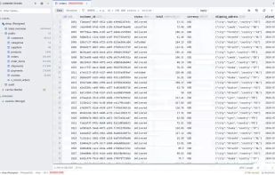 Virtualised grid with inline edits applied as reviewable SQL