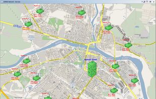 Geographical Network Map