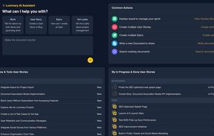 Home page, ask AI for questions about your work