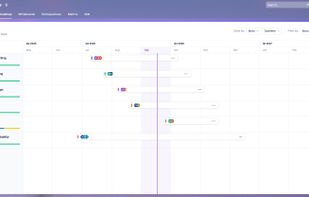 Plan epics on a drag-and-drop roadmap with weekly and quarterly zoom and a per-person capacity view.