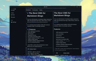 Agit CMS screenshot 1