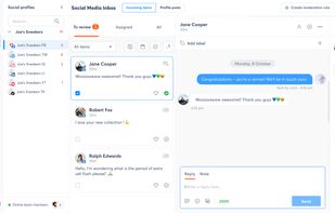 Combined social media inbox for managing DM's and comments for all your social media profiles in one place.