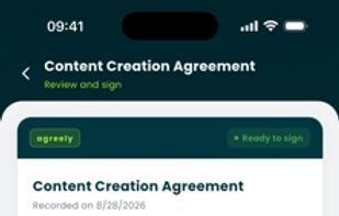 Review the agreement before you sign
