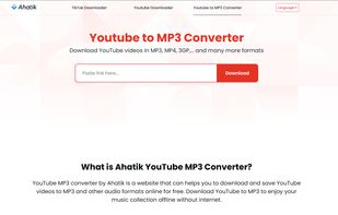 Download and save YouTube video to MP3 online for free. Ahatik YouTube to MP3 Converter supports various audio formats such as MP3 and M4A.
