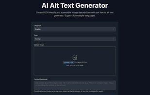 AI Alt Text Generator screenshot 1