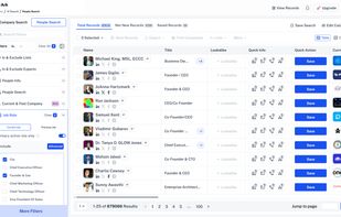 Open the Ark and access every tool from one dashboard company and people search, lookalikes, enrichment, AI profile analysis, and a developer API powered by 72.2M companies and 411.6M contacts across 190+ countries, refreshed every 30 days.