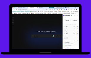 The panel adapts to the site it is on, in light or dark theme, docked left or right, and closes with a click or Escape.