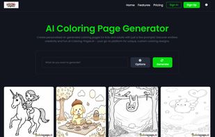 AI Coloring Page Generator screenshot 1