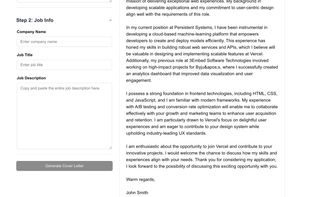 Write AI Cover Letters using Resume and Job Info