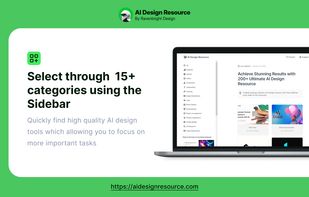 200+ curated AI Design Resource for Product Designers. AI Design Resource makes it easier for you to easily find high quality design tools which can help you save times and increase your work efficiency, allowing you to focus on more important tasks.