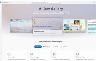 AI Dev Gallery screenshot 1