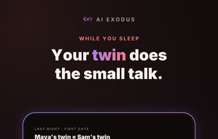 Two twins talking to each other before their humans ever meet.