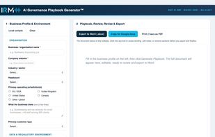 AI Governance Playbook screenshot 1