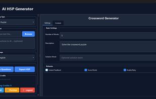 AI H5P Generator Interface