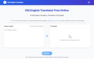 AI Old English Translator screenshot 1