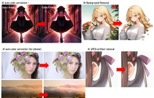 AI correction, background removal Sample1