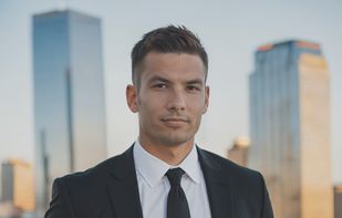 Example man photo generated with AI