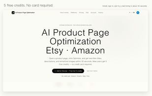 AI Product Page Optimization screenshot 1