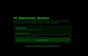 AI Repository Scanner screenshot 1