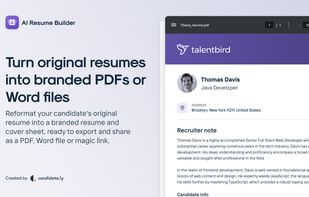 Candidately AI Resume Builder screenshot 1