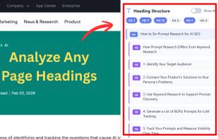 Quickly scan and analyze H1–H6 heading structure on any webpage to ensure proper SEO hierarchy and content organization.