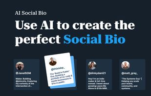 AI Social Bio screenshot 1