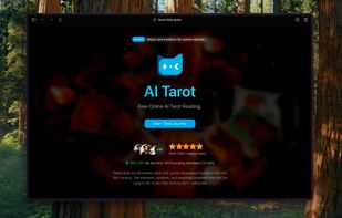 AI Tarot homepage