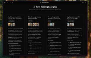 AI Tarot Examples