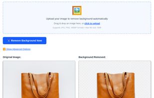 image on the left with background, image on the right without background.