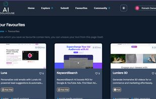 AI Toolhouse Favourites Page