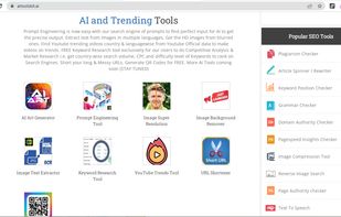 AI Tools Kit (AI Art Generator, Prompt Engineering, Image Optimizer, image super resolution, image background remover, image texts extractor, Youtube Tools, Social media tools, Image background remover, QR Code, URL Shortener, Link Shortener, AI Rewriter