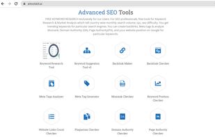 AI Tools Kit (SEO Tools, seo kit,  keywords suggestions tool, backlink maker, backlink checker, meta tags analyzer, meta tag generator, mozrank checker, keyword position checker, website link count checker, domain authority checker, page authority checker)